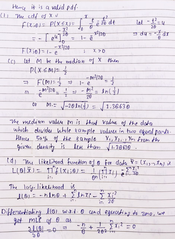20 Problem 2 12 Points Let X1 Xn Represent A Random Sample Of 