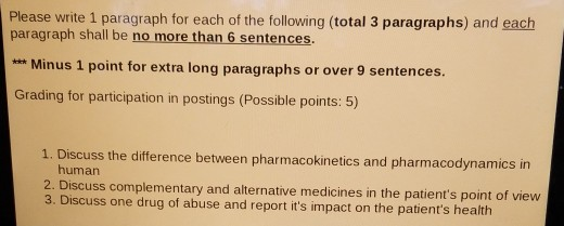 Please write 1 paragraph for each of the following (total 3 paragraphs) and each paragraph shall be no more than 6 sentences.