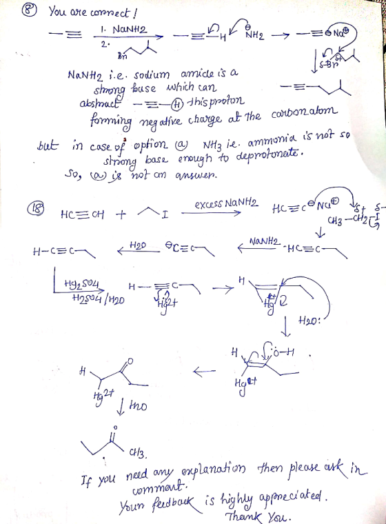 s-Bro NaNH2 i.e. sodum amicle isa use which can romning megadive change a上The corbe nakon case of opfion N#2 ie. ammonia s no