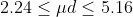2.24く,ld < 5.16