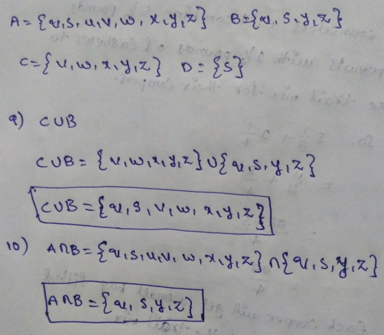 a CUB 10) AnB= ay