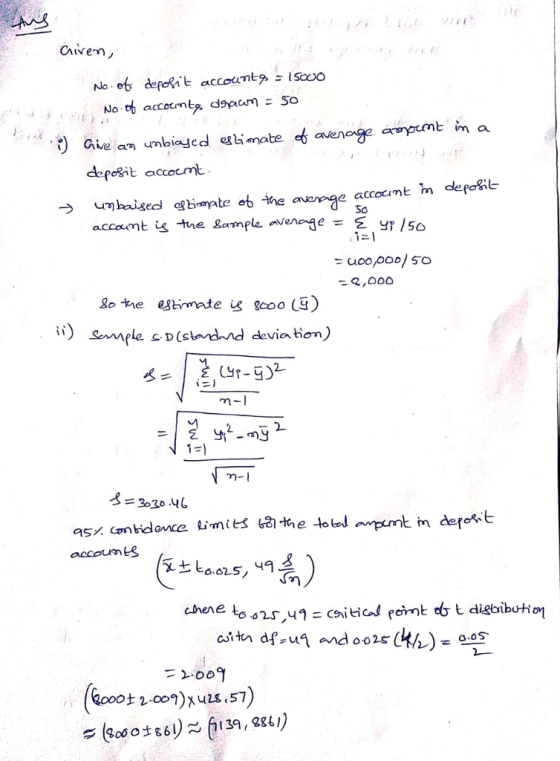 Criven, No.tt accocrnt, dg aam = 50 S. D (S 1 the tolal ampmt n deot accoun 10.025, 12 hene