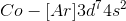 Co-[Ar]3d^{7}4s^{2}