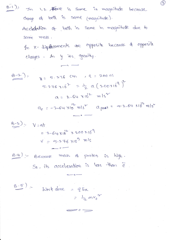 Caus Acetedation ctoth Same maan nitude dlue to chasges 2-2 200 ns BBeau mai eris high So, its accelesation is ers a