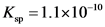 K., =1.1x10-10
