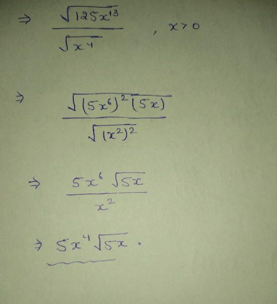 > 125013 Sxt x 7o 15x) 215x) (22) 2 5x55x LL x2 > 5x√5x.