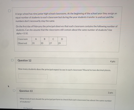 A large school has nine junior high school classrooms. At the beginning of the school year they assign an equal number of stu