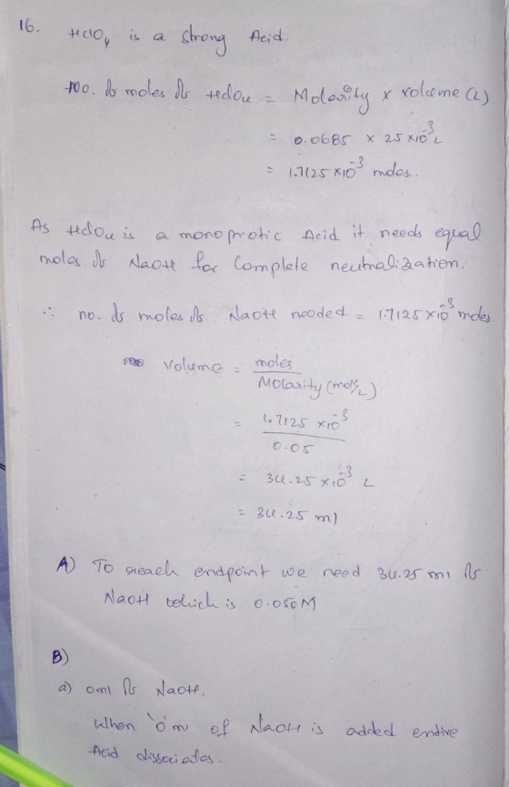 16. too, is a strong feid. too. is moles de redone - Moleauty & roleme (2) | -0.0685 * 25x10² = 1.1125 x103 ndes. As redou is