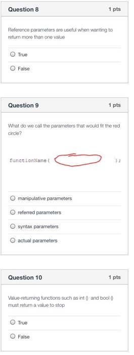 Reference parameters are useful when wanting to re
