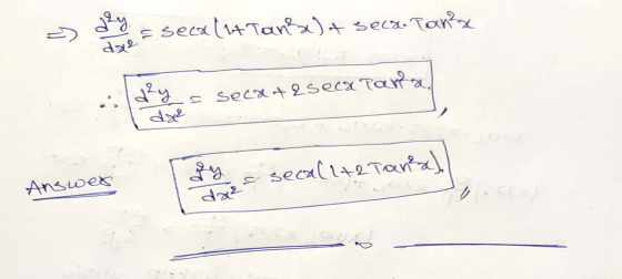 azy dae & secalit Tan²x) a seca. Ton²x dzy dxe s secate secx Pama gy secal 1+2 Tansal Answer daze vero