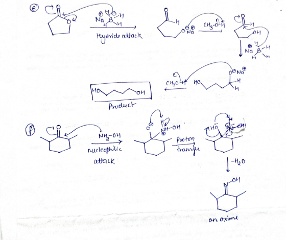 Hon Na B 44 Hydride cettack си,0- Product GON 10-01 Proton NH, OH nucleophilic attack ranslu 1-H2O on oxime