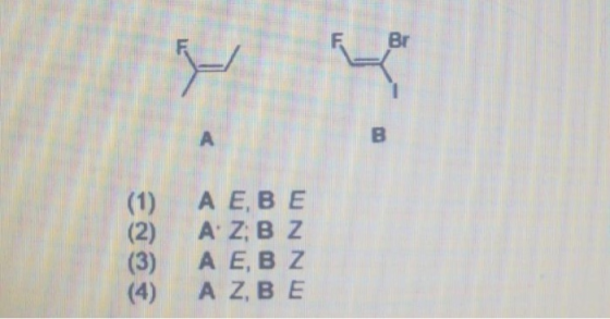 Br B A A E, B E (1) A Z B Z (2) (3) (4) A E, B Z A Z, B E