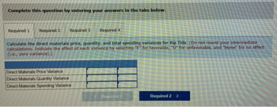 Complete this question by entering your answers in the tabs below. Required 1 Required 2 Required 3 Required 4 Calculate the
