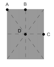 A thin, uniform rectangle, with mass 2.0 kg, lengt