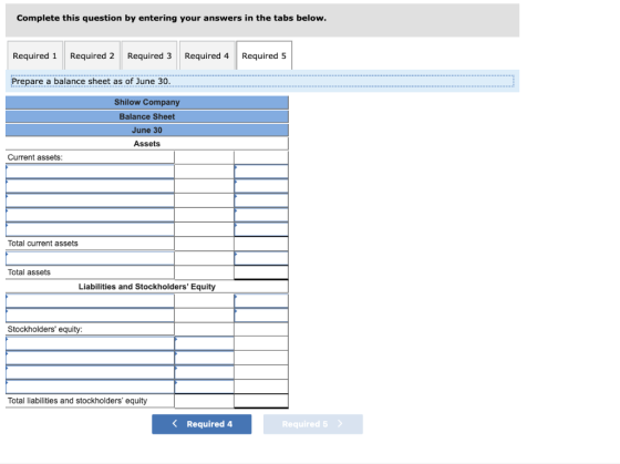 Complete this question by entering your answers in the tabs below. Required 1 Required 2 Required 3 Required 4 Required 5 Pre