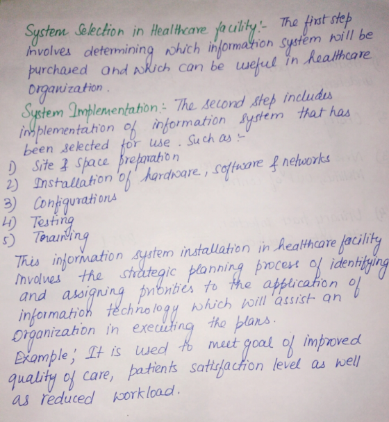 System Selection in Healtheare a uility The fist step involves determinin purchaved and wkich can be ueul in Realtheare Orga