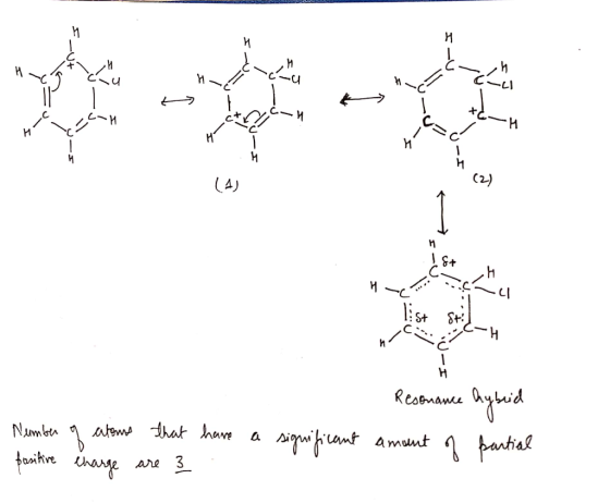 LW H St SH Resonance hybrid amunt of partial Number of atoms that positive charge are 3 have a significant