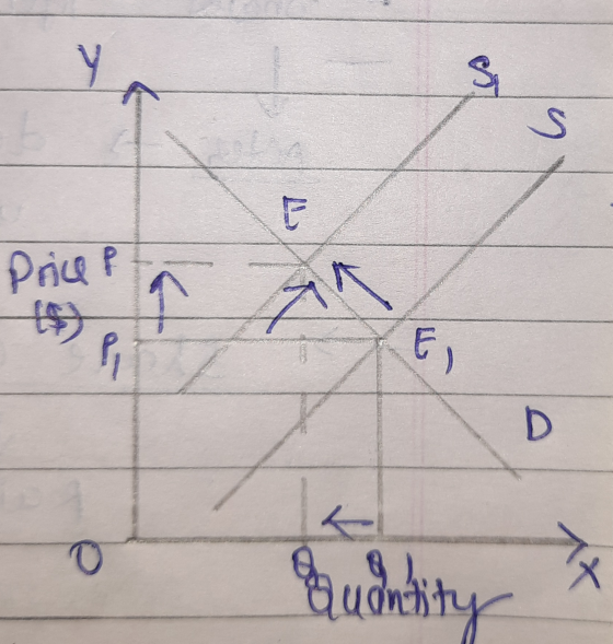 Y S s E Price E D o < Quantity Х