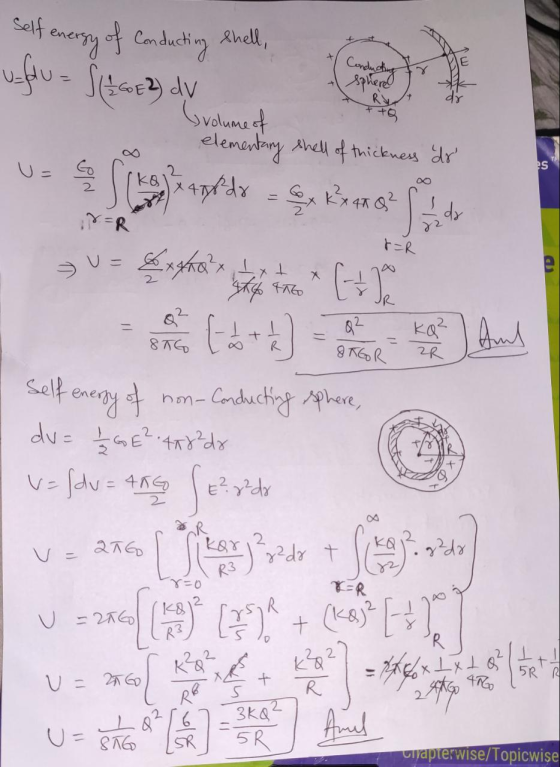 Salf enerpyf Conductin Rhell, af-Siady Camdycdiny Gvalume st elementany Anell d tickness dr s t=R kaz 2R 8TGD R Selt enerts C