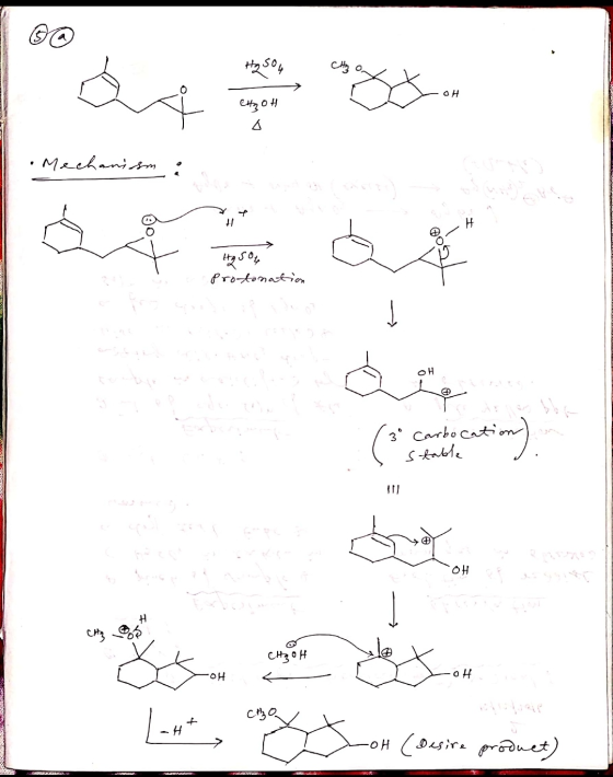H₂SO4 OH CHOH Mechanism H وه ک و protonation OH Wor ( 3 3 Carbocation stable ution) OH H CH3 CH₃OH OH OH CH₂O -OH (Desire p