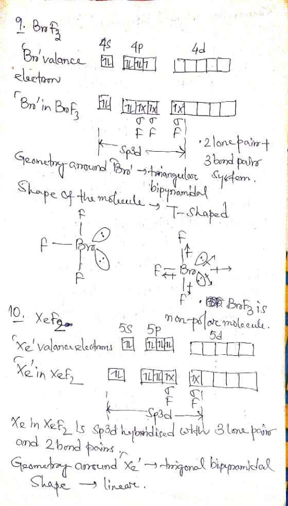 9. Bra fiz d Bré valance 48 4p 4d 71 7147 electron H Enin Bofy flad TXIM IT v r2 lone paint k spid 3 bond parts Geometry ar