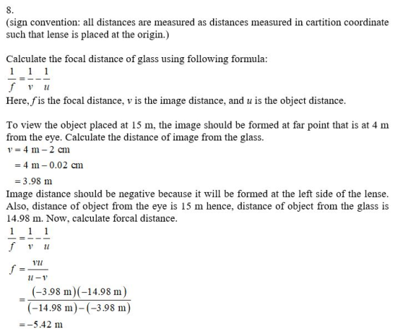 (sign convention: all distances are measured as distances measured in cartition coordinate such that lense is placed at the o
