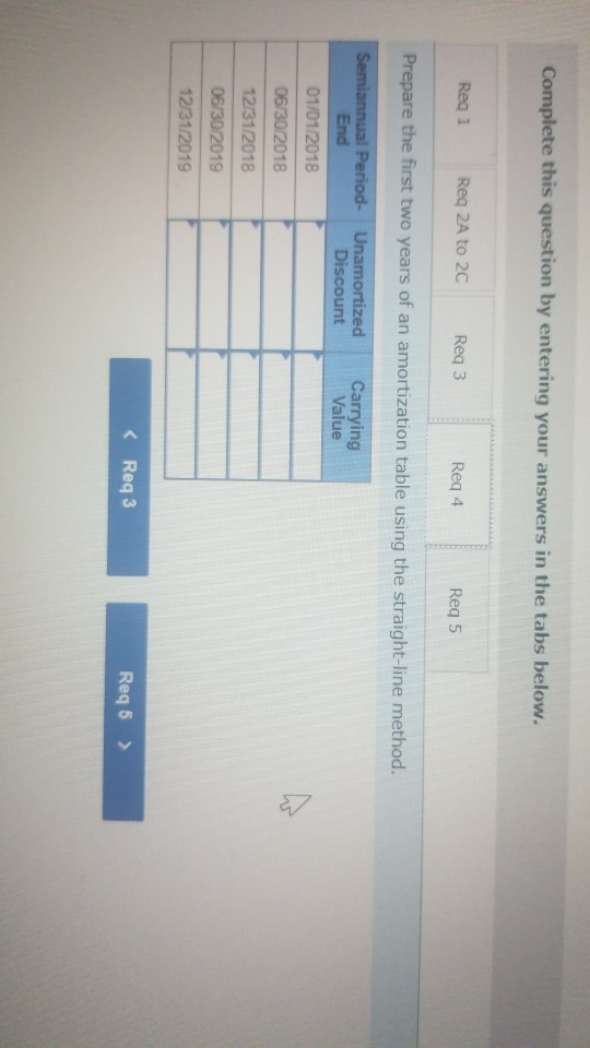 Complete this question by entering your answers in the tabs below. Reg 1 Reg 2A to 2C Reg 3 Reg 4 Reg 5 Prepare the first two