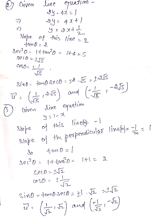 Civen Civen ine equation Sope this line Lo tan b = 2.