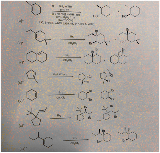 1) BH, in THE 0 °C/2h 2) 0°C/3M NaOH(aq.) 30% H202/1h [Na+/-OOH] H. C. Brown. JACS, 1959, 81, 247. (90% yield) 0.00 HO НО (u