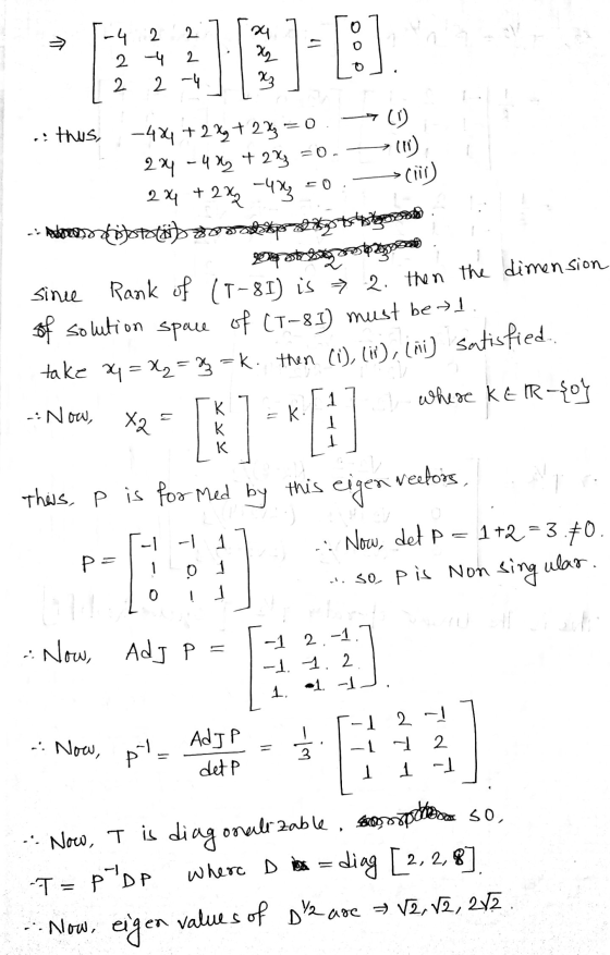 = -4 2 27 24 1 2 4 2 X | 2 2 4] | .: thus, -4*4 + 2xy + 27% = 0.- () 274-433 + 27% =0.-> (11) 2 2 + 2xy +4x3 =0.-> (1) - Atos