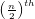 _{\left ( \frac{n}{2} \right )^{th}}