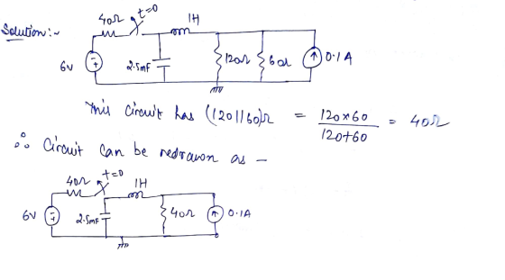 뉘 40ル Solution 而 120x60-40)レ 20+60 Ciraut can be redrawn as- IH 40ル