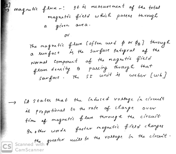 2] Imag gf į measurement af the total magnetic flun. magnetic field which passes through given area. or The magnetic flun (of