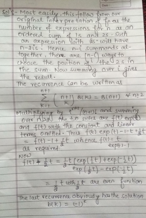 Date: fo as the ordered sum Soli- most easily, this follow from our number of expressions for as an of Is and as such an expr