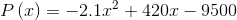 P (a)-2.12420 -9500