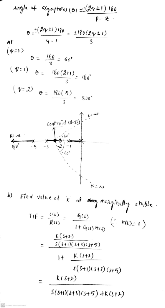 Angle of asymptores (0) =+(2+1) 160 P-Z. 0-(2911) 180 - +18012961) 3 At (920) 0 lfo 3 - 609 (90-1) 0 180(2+1) = 180° 3 19=2)