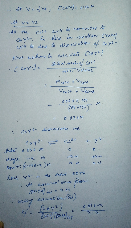 . At verore, ecart)= 0.02 en At vove All the cart will be converted to Cayz So, here in scotion ticarth will be due to dissoc