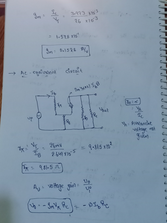 9m 3-973_4103 26x103 T = 10528 X10 [gm = 0.1528 Aly] → Ac-equivalent circuit 9m 17lool 1, B Yout A = Avalanche voltage not gi