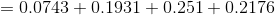 =0.0743+0.1931+0.251+0.2176
