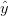 \hat{y}