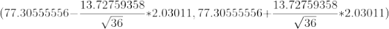13.72759358 13.72759358 (77.30555556- -*2.03011, 77.30555556+: *2.03011) 36 V36