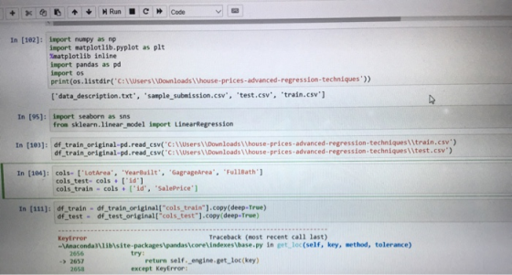 H Run Code + In [102]: import numpy as np import matplotlib.pyplot as plt matplotlib inline import pandas as pd import os pri