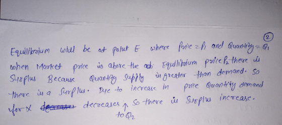 tohen Moxkes porte is aboe te hFp Sta flus BecaueQuong Su thert u us geater thon demand. So gser thon derzand. So there 내a Surplus. Dye -to increak- in pore 4uanttyycern and Rdeses So there us Susplu increase to 02