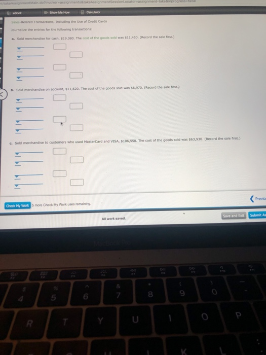 Min. doivo s signments to Assignment Session Locator signment-takenprogress Show Me How Calculator Sales Related Transactions