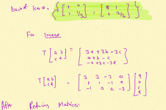 Beste voo. {]. Like I bain of keraar For Image 5 3a +36-367 atbc -9 +20-34 d [ 3 3 -3 0 Tla] - [297 L -1 0 2 -3. After Reduci
