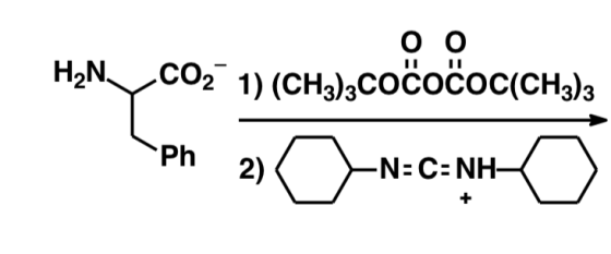 оо HN .CO, 1) (CH3)zcocoćOC(CH3)3 Ph 2) -N: C:NH-