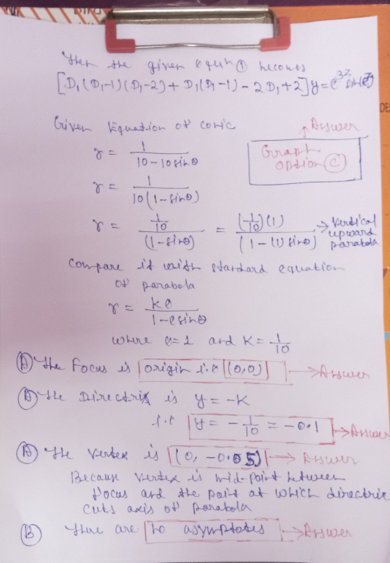 then the given onun hecones biver Equation of conc [D. (D, N) (2,-2) + D, (8-1)-2D, + 2 y = e inity DE Auswer Graph option ©