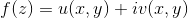 f(2) = u(x, y) + ivez,y)