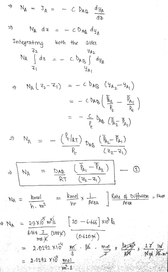 19.1-2. Equimolar Counterdiffusion of NH, and N, at Steady State ...