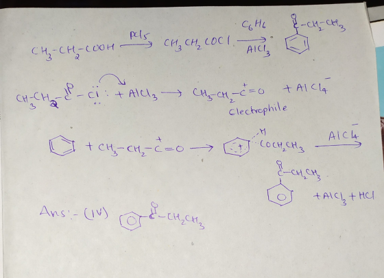 сні р-н, с., | મ, ના is , , coc ( 4 ) CHCH2 B-ci + All Circ=0 + Alca a + CH-ch, co Coche Alch Electrophile 3 tAlch + HCl Ans